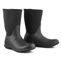 Womens Original Roll Top Sherpa Waterproof Boot - Black