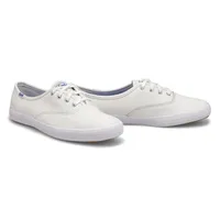 Womens Champion Leather Sneaker - White