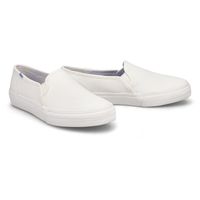 Womens Double Decker Sneaker - White Leather