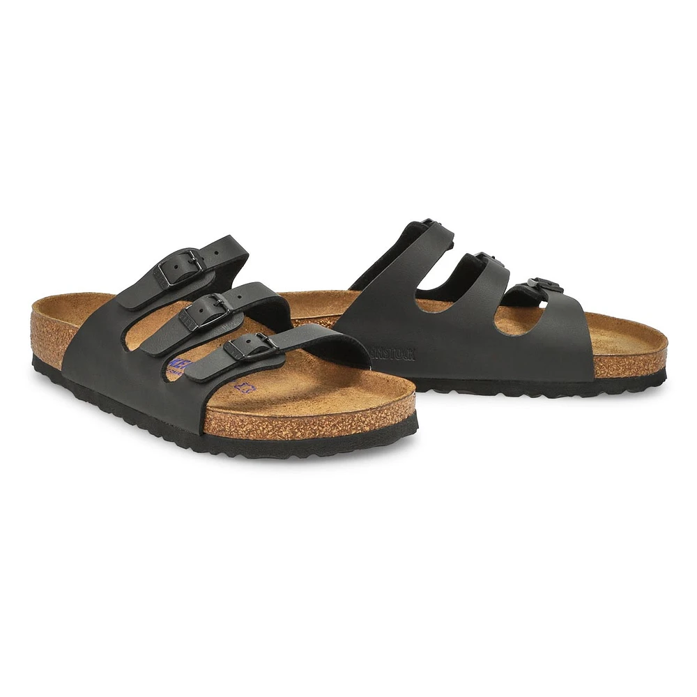 Women's Florida Soft Birko-Flor 3-Strap Sandal - B