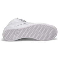 Women's Freestyle Hi Sneaker -White/Silver