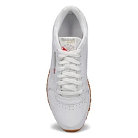 Men's Classic Leather Sneaker -White/Grey/Gum