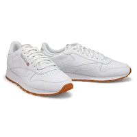 Men's Classic Leather Sneaker -White/Grey/Gum