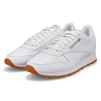 Men's Classic Leather Sneaker -White/Grey/Gum