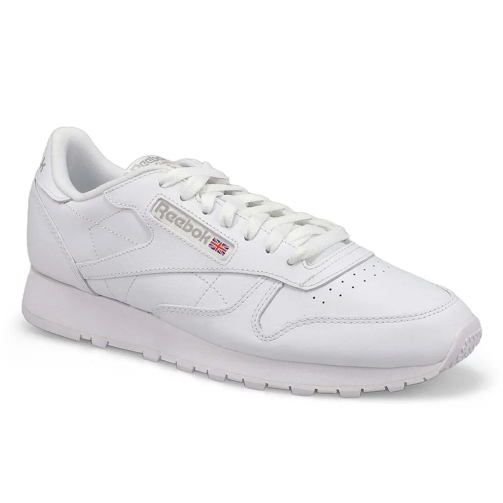 Men's Classic Leather Sneaker -White/Grey/Gum