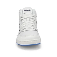 Kids'  BB4500 Mid High Top Sneaker - White/Navy/Ic