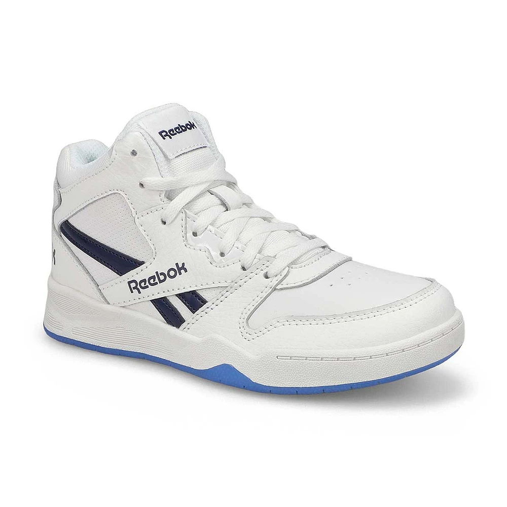 Kids'  BB4500 Mid High Top Sneaker - White/Navy/Ic