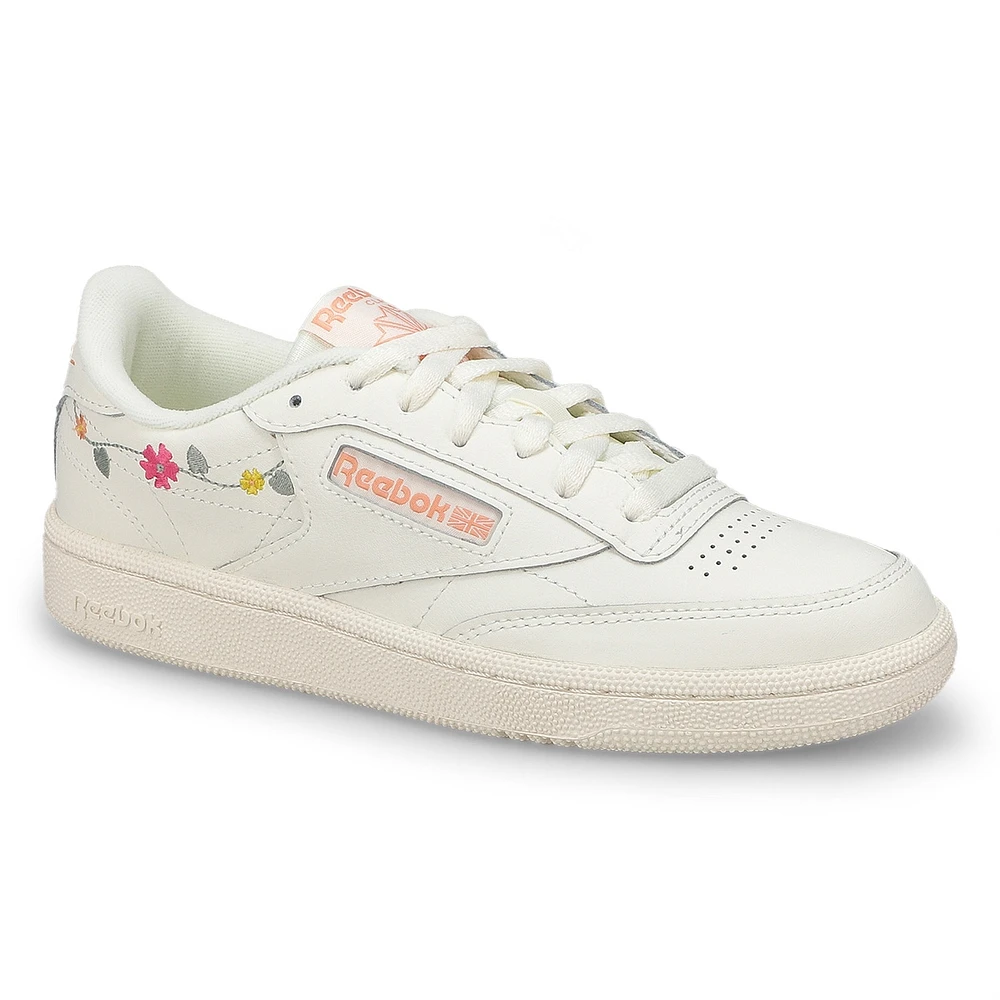 Women's Club C 85 Vintage Daisies Lace Up Sneaker