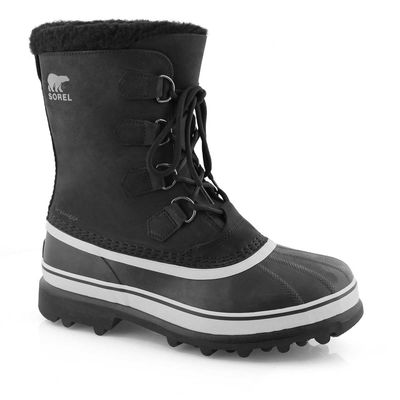 Men's Caribou Waterproof Winter Boot - Black/Dark