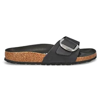 Women's Madrid Big Buckle 1 Strap Narrow Sandal