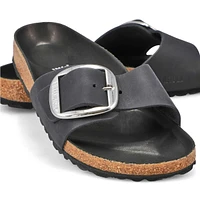 Women's Madrid Big Buckle 1 Strap Narrow Sandal