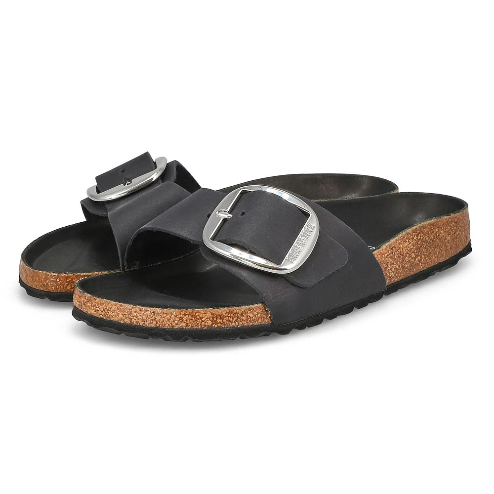 Women's Madrid Big Buckle 1 Strap Narrow Sandal