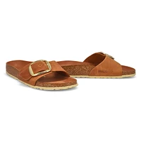 Women's Madrid Big Buckle 1 Strap Narrow Sandal