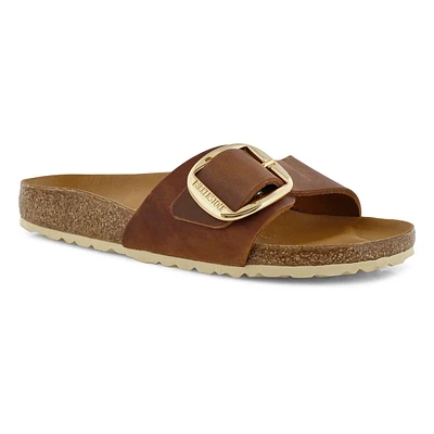 Women's Madrid Big Buckle 1 Strap Narrow Sandal