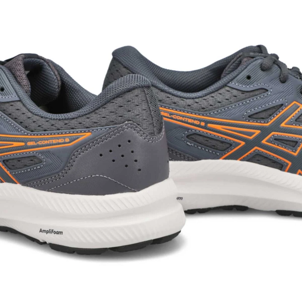 Baskets à lacets GEL CONTEND 8, gris/orange, homme