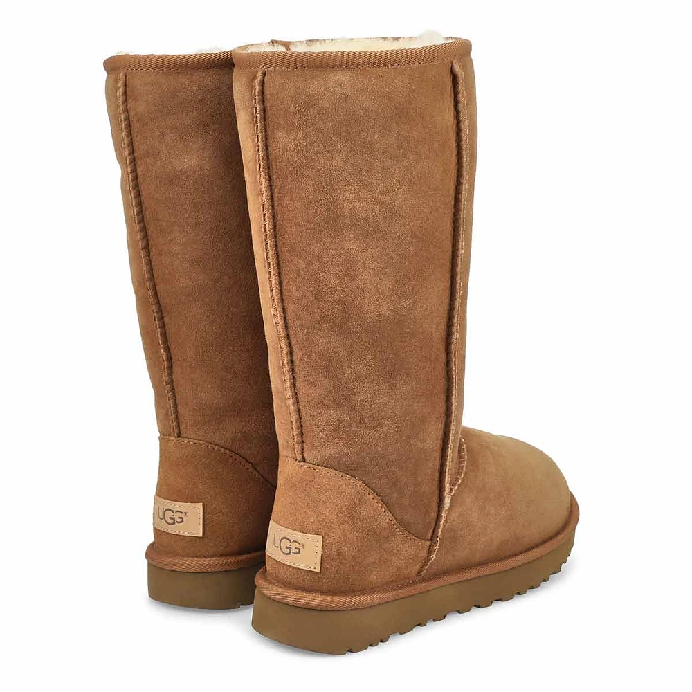 Women's CLASSIC TALL II chestnut sheepskin boots