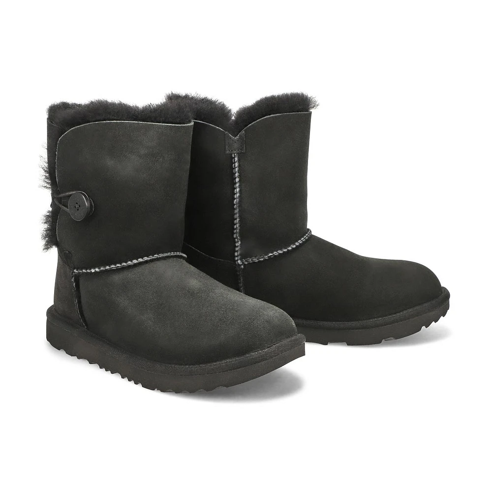 Girl's Bailey Button II Sheepskin Boot - Black