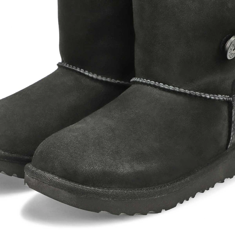 Girl's Bailey Button II Sheepskin Boot - Black