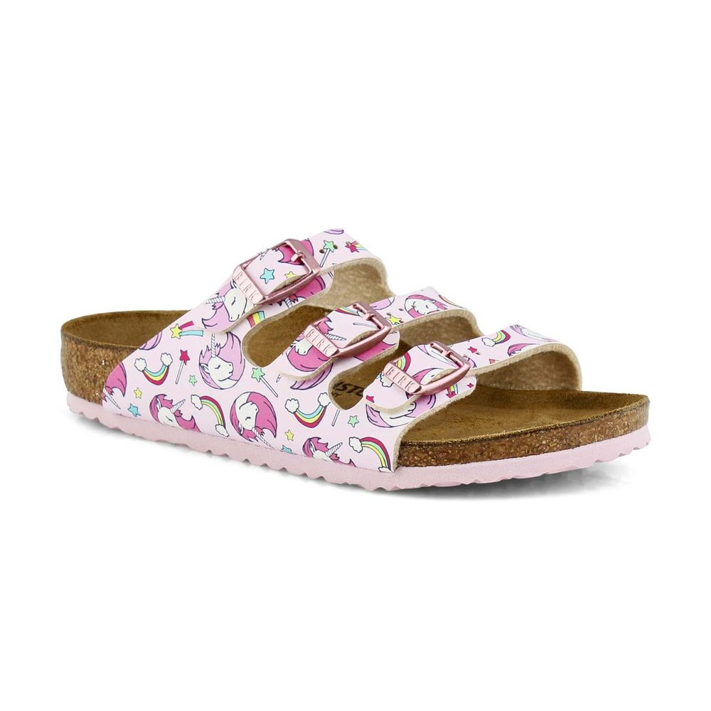 Girls' Florida Birko-Flor Narrow Sandal - Unicorn