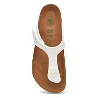 Tongs GIZEH PLATFORM VEGAN BF, blanc, femmes