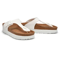 Tongs GIZEH PLATFORM VEGAN BF, blanc, femmes