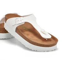 Tongs GIZEH PLATFORM VEGAN BF, blanc, femmes