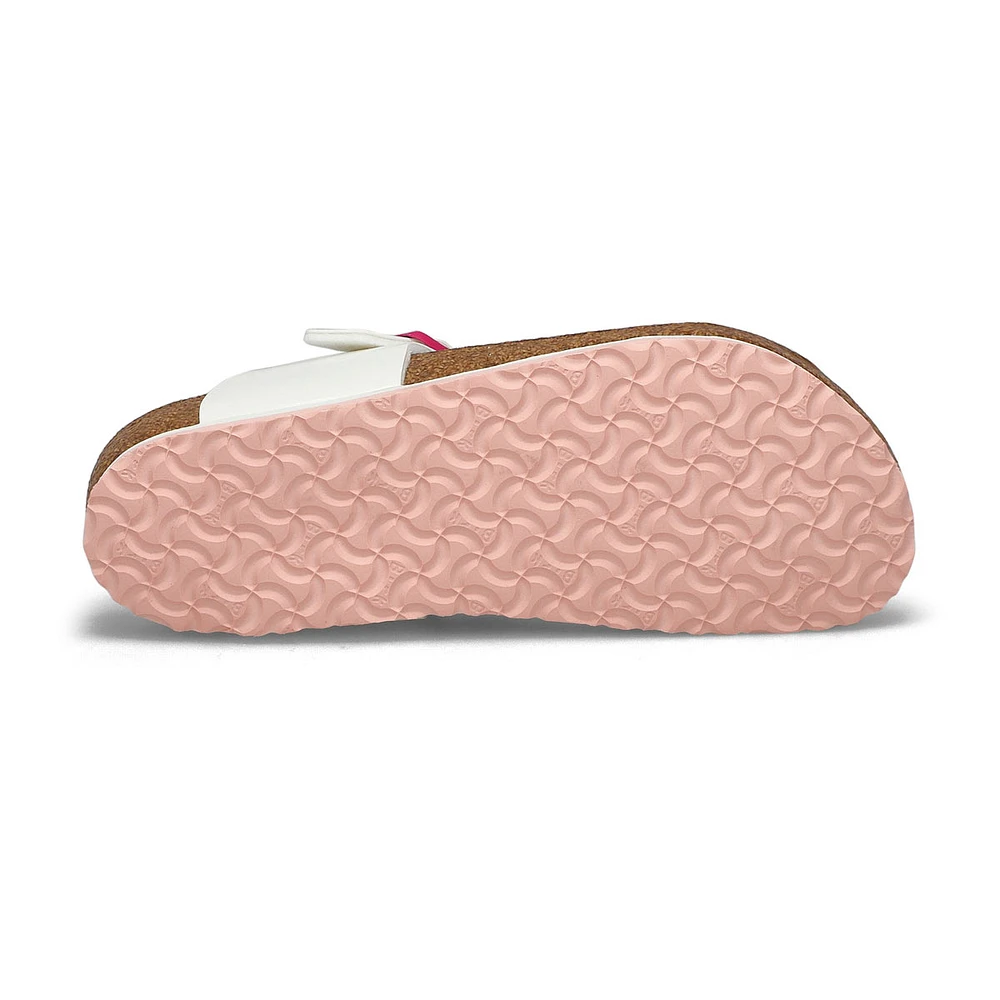 Sandales GIZEH, blanc verni, filles - Étroit