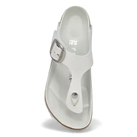 Women's Gizeh Big Buckle Oiled Leather Thong Sanda