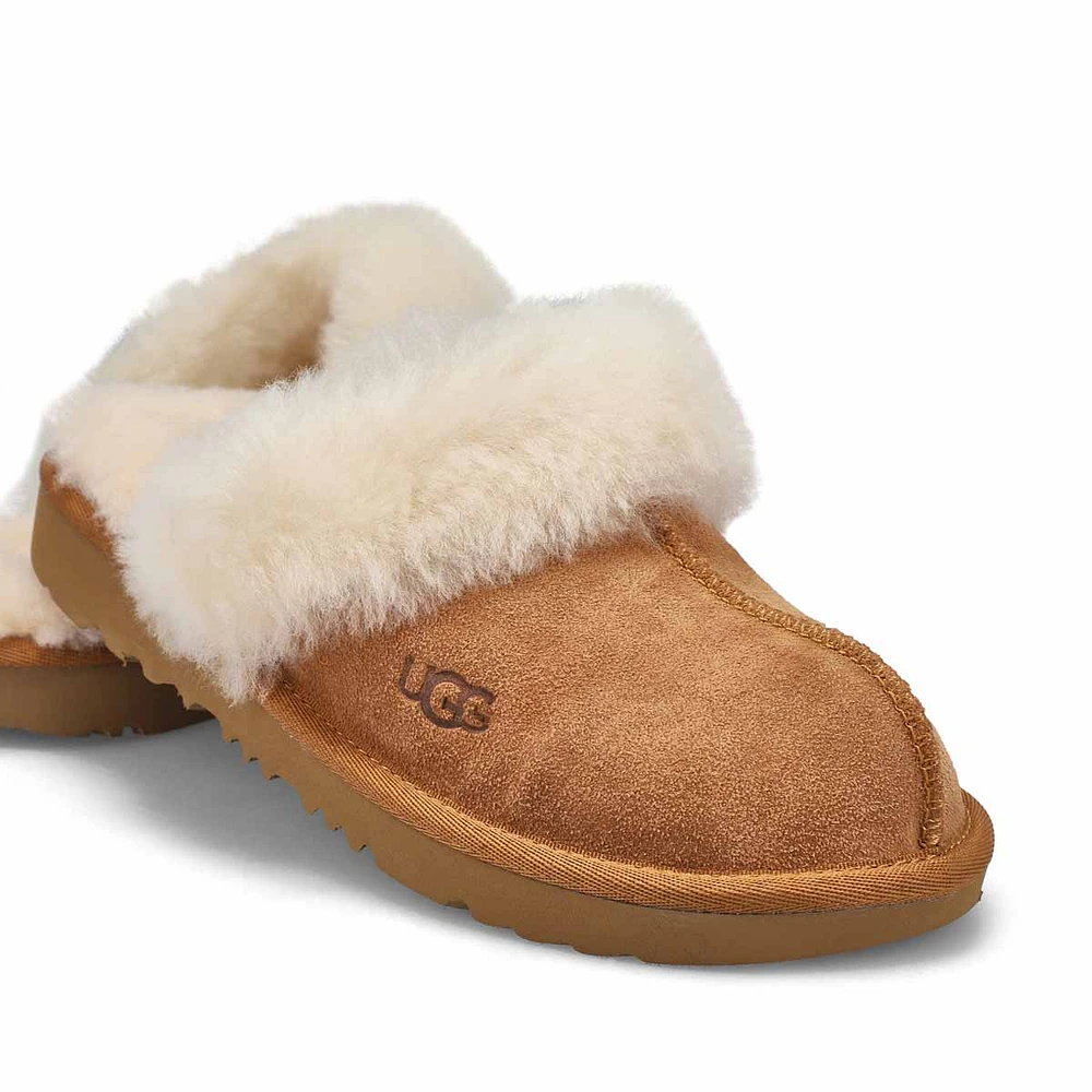 Girl's Cozy II Sheepskin Slipper - Chestnut