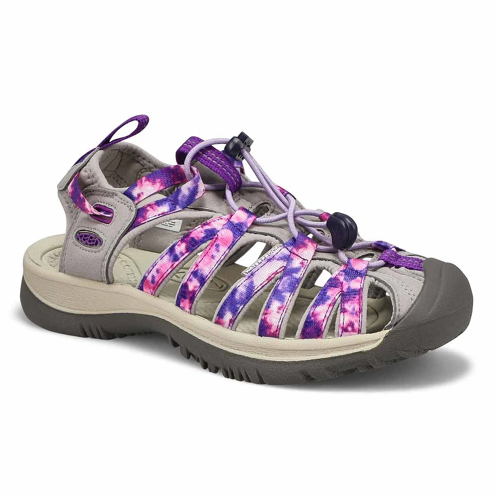 Sandale sport WHISPER, tie-dye/vapeur, femmes