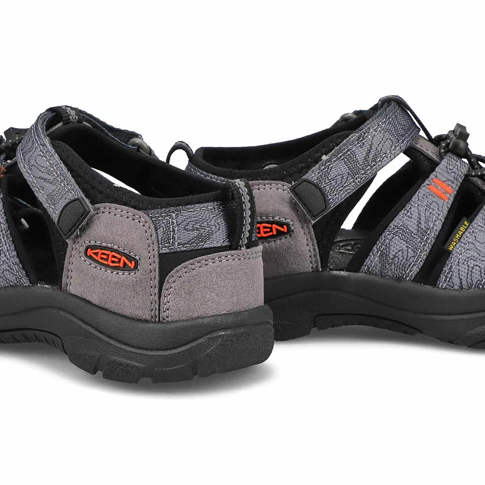 Boys' Newport H2 Sandal - Steel Grey/Black