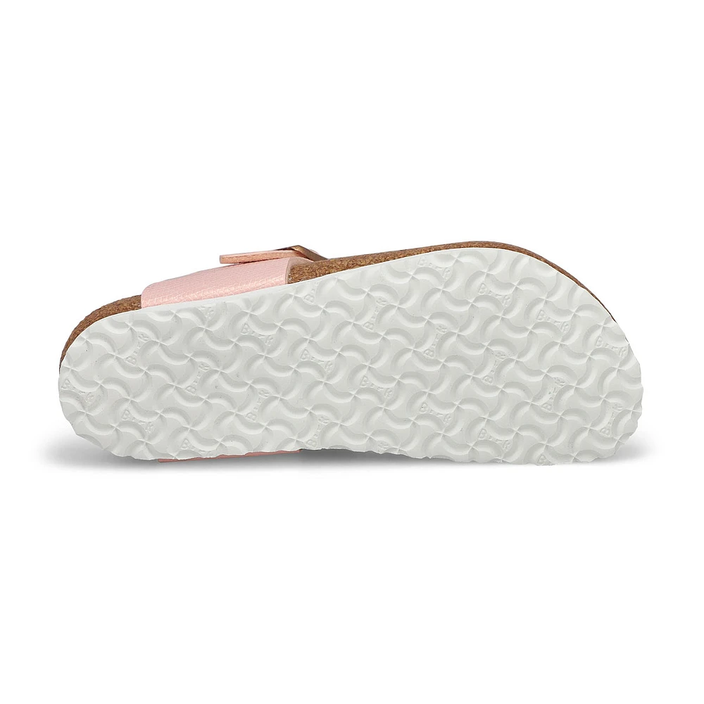 Tongs étroites en Birko-Flor GIZEH FLOWERS, blanc,