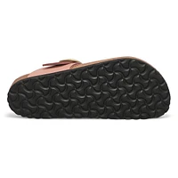 Women's Gizeh Big Buckle Oiled Leather Thong Sanda