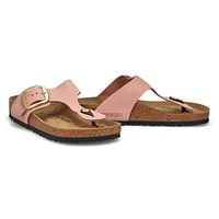 Women's Gizeh Big Buckle Oiled Leather Thong Sanda