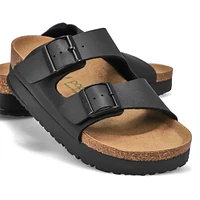 Women's Arizona Vegan Platform 2 Strap Narrow Sand