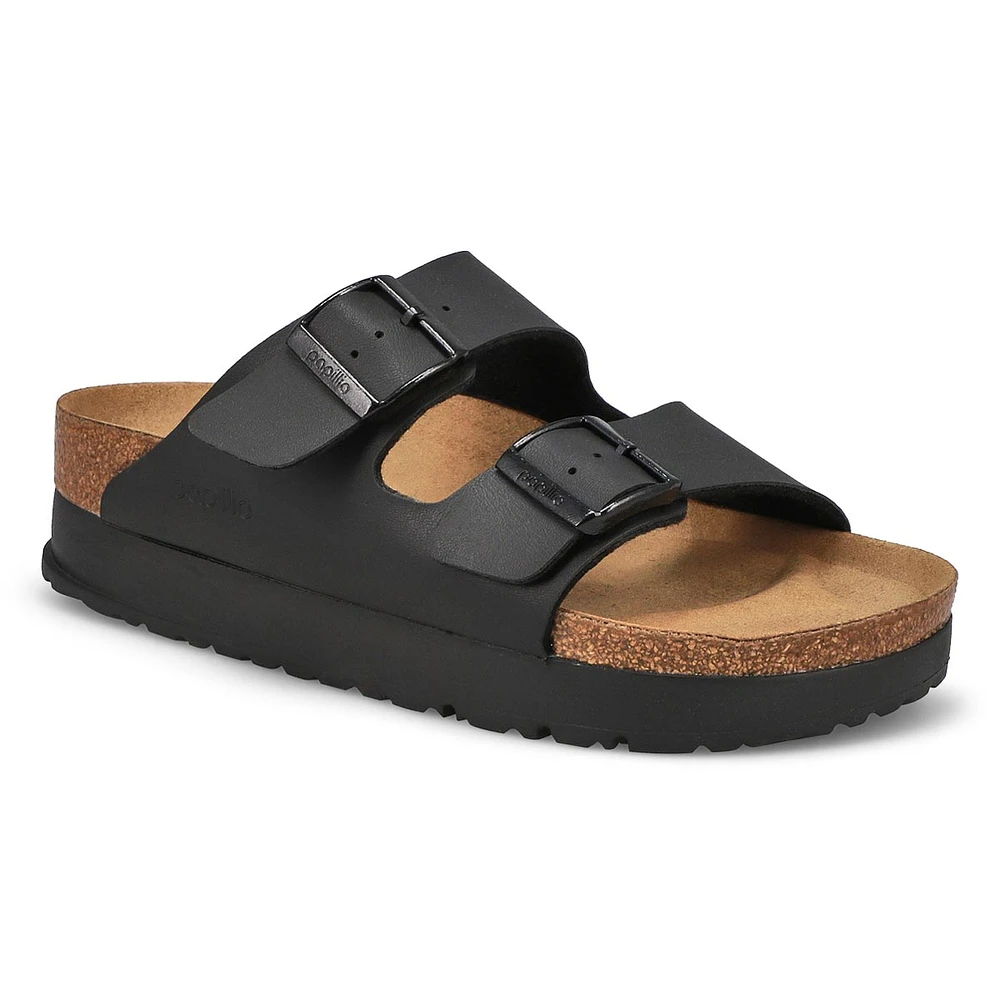 Woemn's Arizona Birko-Flor 2-Strap Vegan Platform