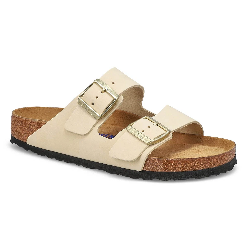 Womens Arizona Birkibuc 2 Strap Sandal - Stone