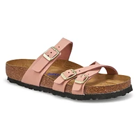 Women's Franca Nubuck Soft Footbed Sandal - Pink