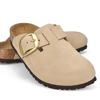 Women's Boston Big Buckle Narrow Clog - Sandcastle