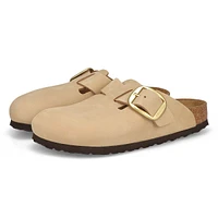 Women's Boston Big Buckle Narrow Clog - Sandcastle