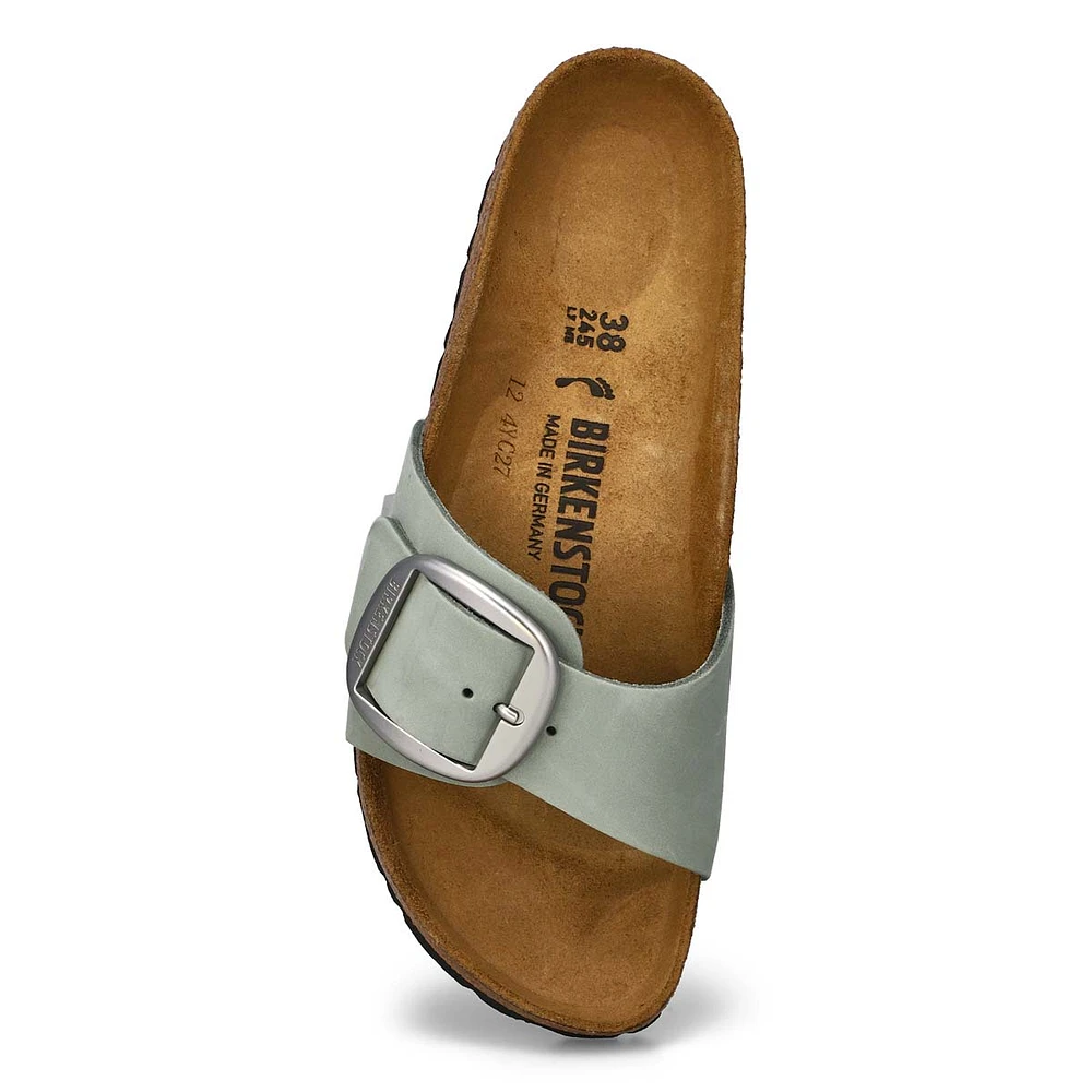 Women's Madrid Big Buckle 1 Strap Narrow Sandal
