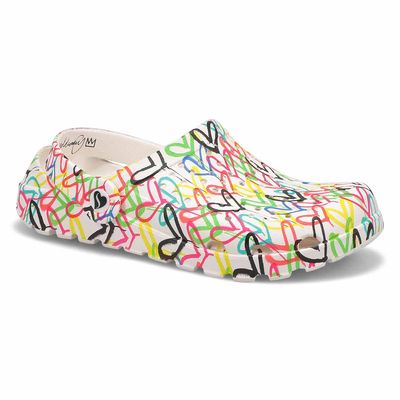 Women's JGoldcrown Footsteps Clog - White/Multi