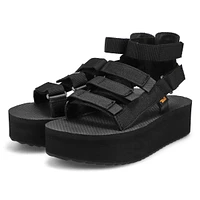 Women's Platform Mevia Sandal - Black