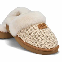 Women's Cozy Slip On Slipper -Charcoal
