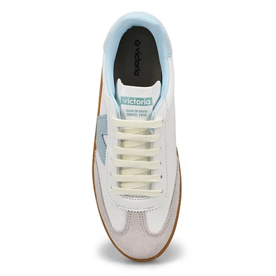 Baskets à lacets BERLIN CYCLE TOE, blanc/jade, fem