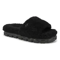 Women's Cozetta Curly Slipper -Black