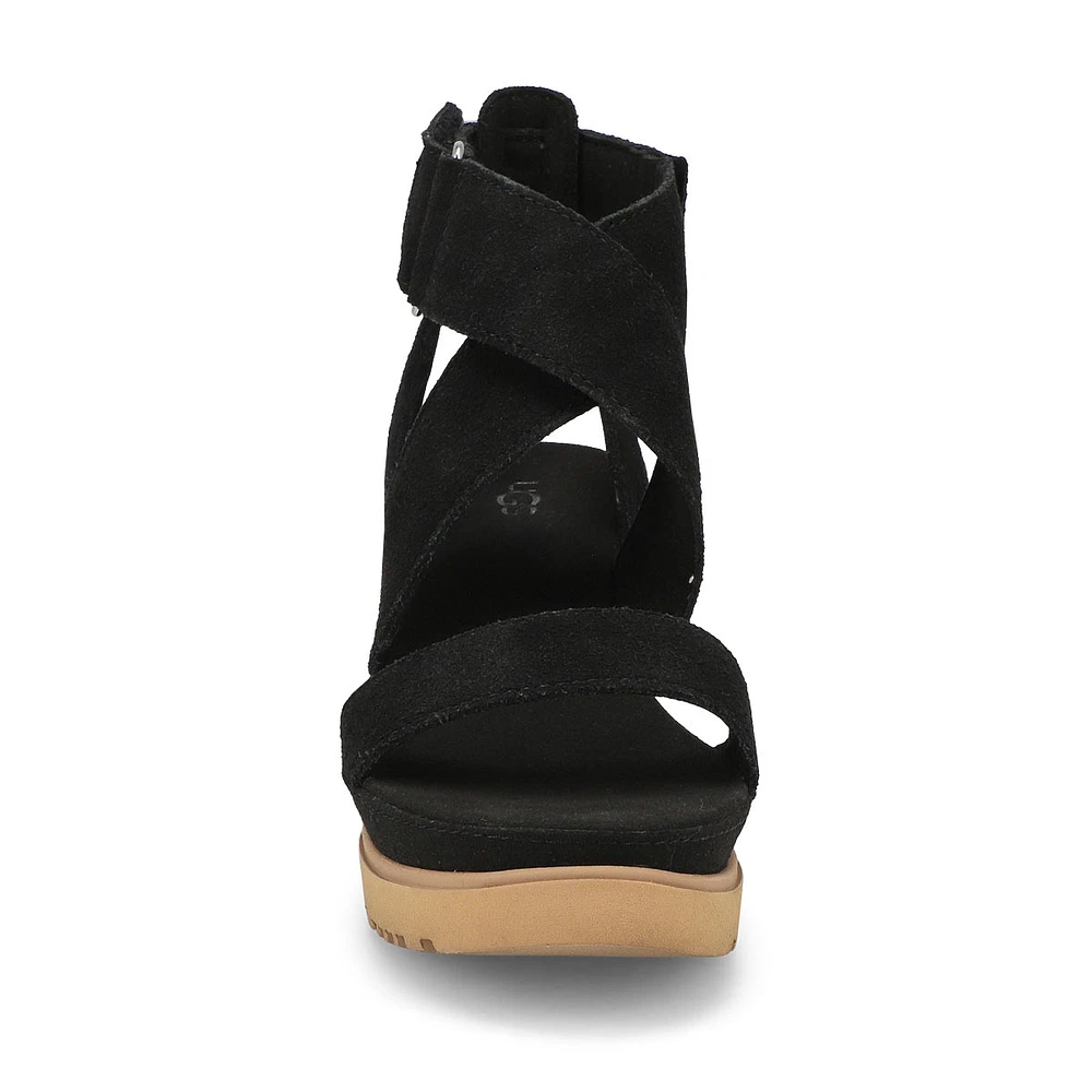 Sandale compensÃ©e ILEANA WEDGE, noir, femmes