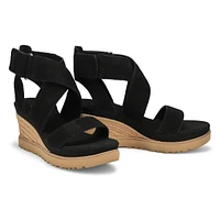 Sandale compensÃ©e ILEANA WEDGE, noir, femmes