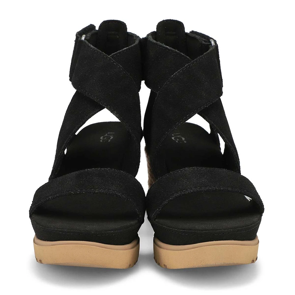 Sandale compensÃ©e ILEANA WEDGE, noir, femmes