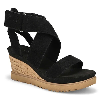 Sandale compensÃ©e ILEANA WEDGE, noir, femmes